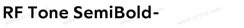 RF Tone SemiBold字体转换